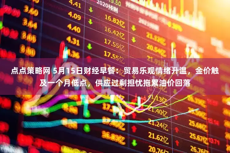 点点策略网 5月15日财经早餐：贸易乐观情绪升温，金价触及一个月低点，供应过剩担忧拖累油价回落