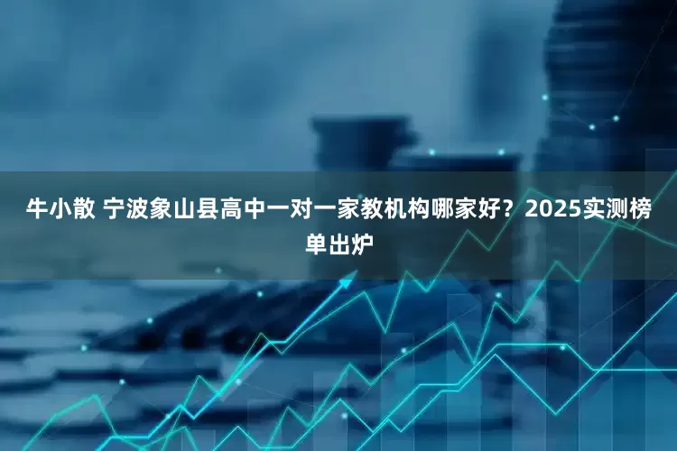 牛小散 宁波象山县高中一对一家教机构哪家好？2025实测榜单出炉